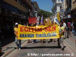 KESK Anamur'da Eylem Yapt�