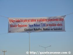 G�zelyurt Mahallesi'nden Pankartl� Te�ekk�r