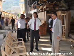 Kaymakam ve Bakan Baza Tesislerini Gezdi