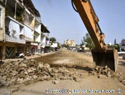 Anamur'da Scak Asfalt almas Balyor