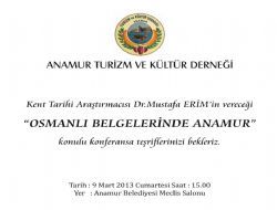 Anamur Turizm ve Kltr Dernei Konferans