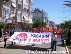 1 MAYIS ANAMUR'DA EMEK PLATFORMUNCA KUTLANDI