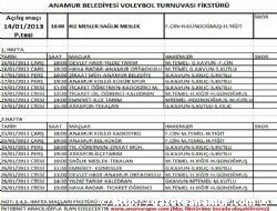 Voleybol Turnuvası Başlıyor
