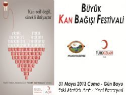 K�z�lay ve Anamur Belediyesi'nden B�y�k Kan Ba���� Festivali