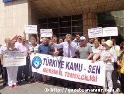 MERSN KAMU-SEN  GVENCES PROTESTOSU