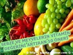 SEBZE VE MEYVELERN VTAMN DEERN ARTIRAN 10 NER