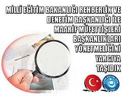 TRK ETM SEN: MAARF MFETTLER YNETMELN YARGIYA TAIDI